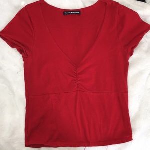 Red brandy Melville top